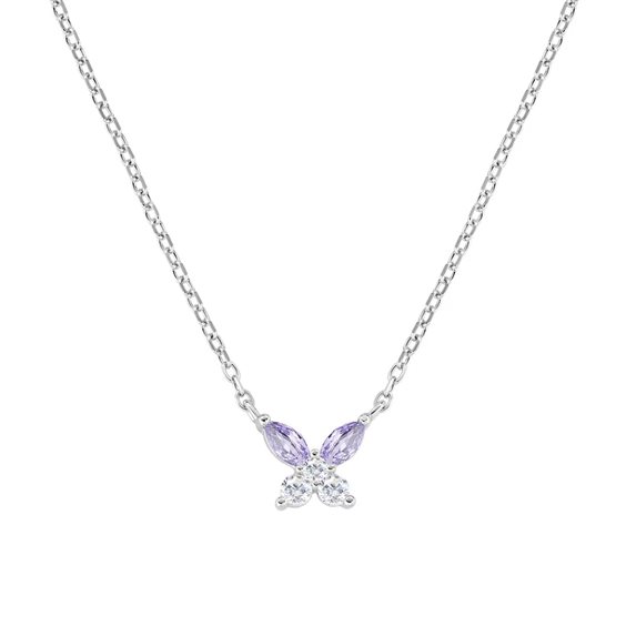 Collana Amen Donna Petali in Argento Zircone CLBUTBBLA - CLBUTBBLA